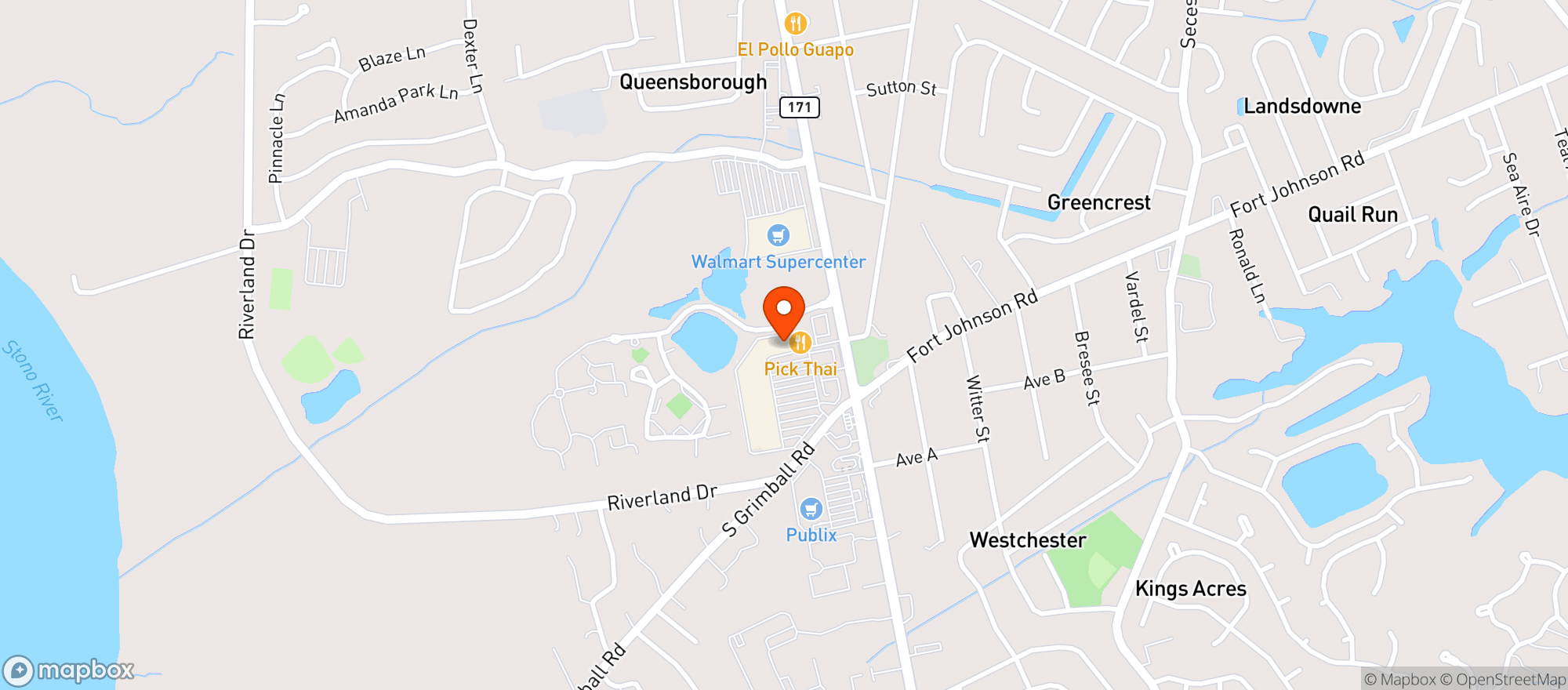 Map showing Famularis Pizzeria