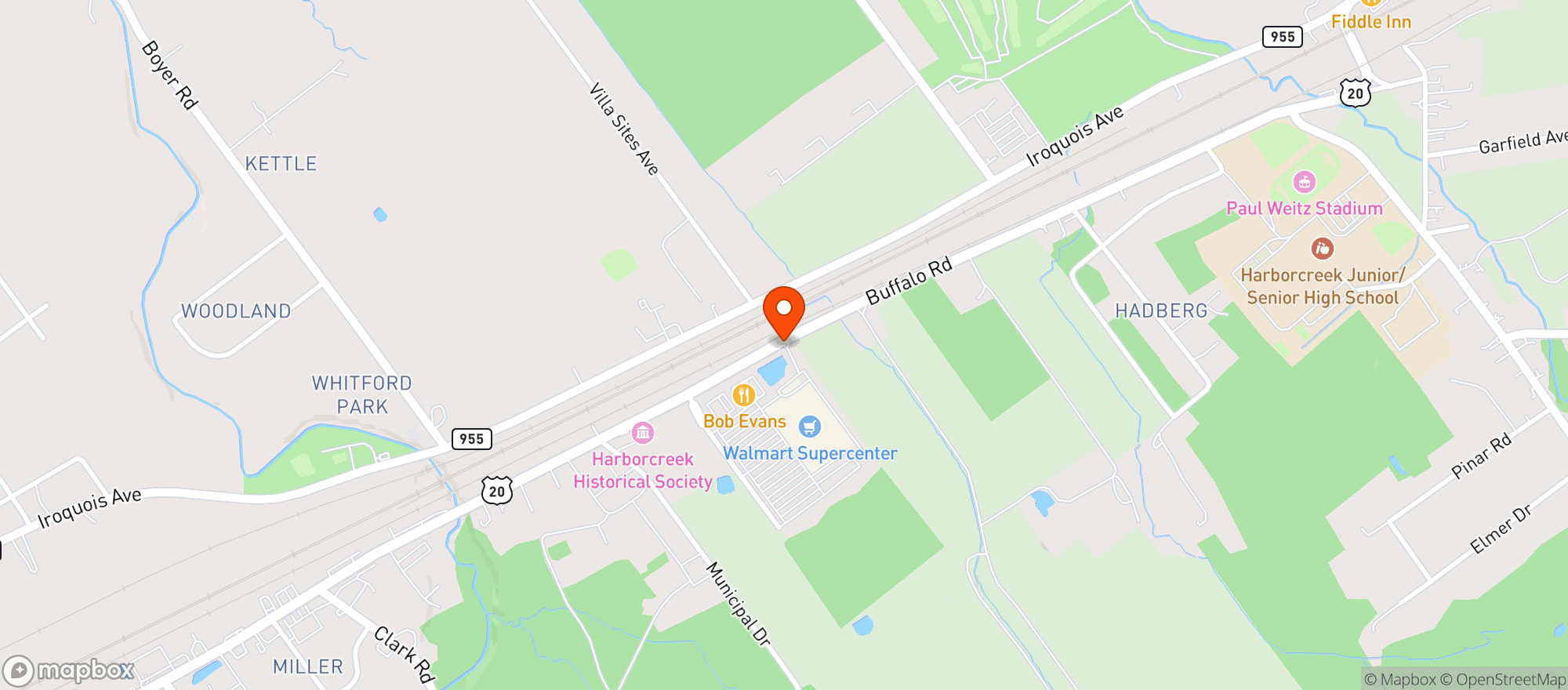 Map showing Walmart Wine & Spirits