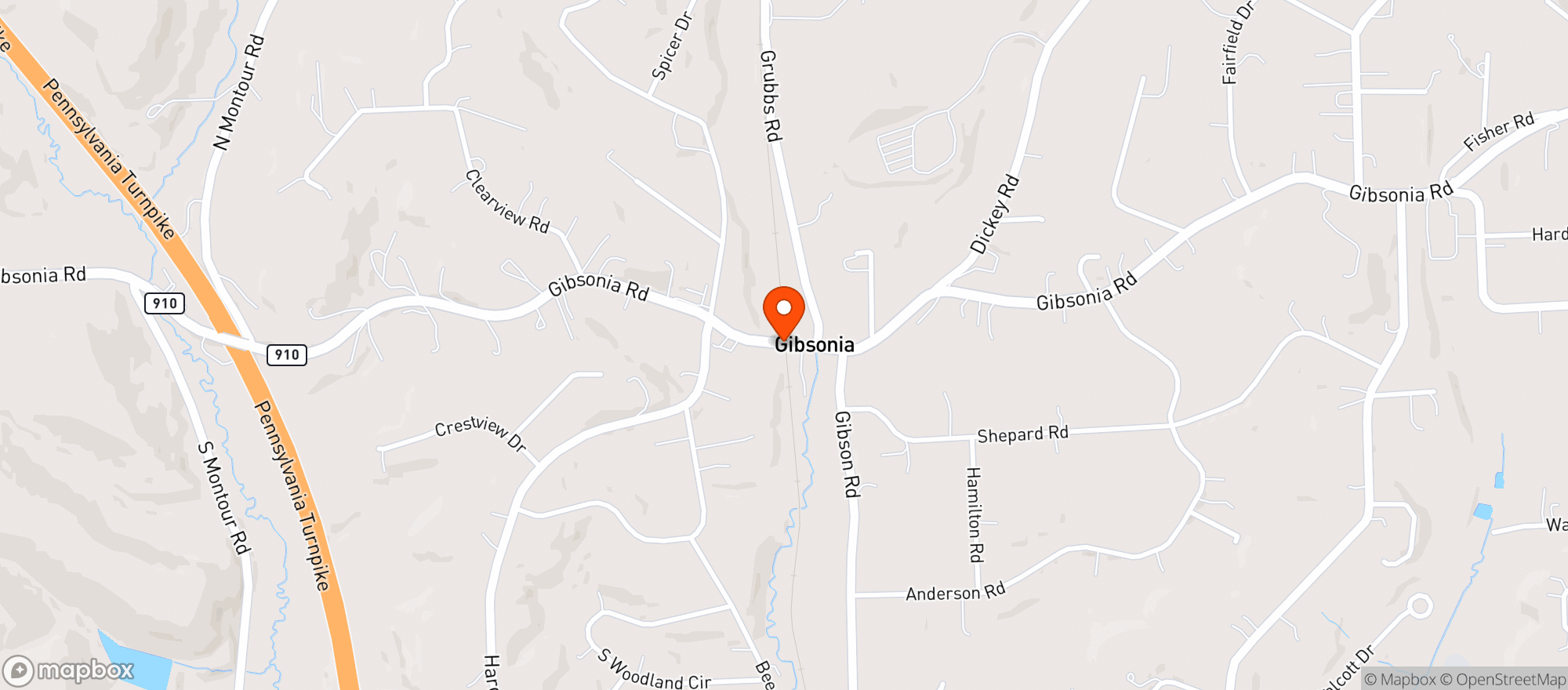 Map showing BEER ON 8