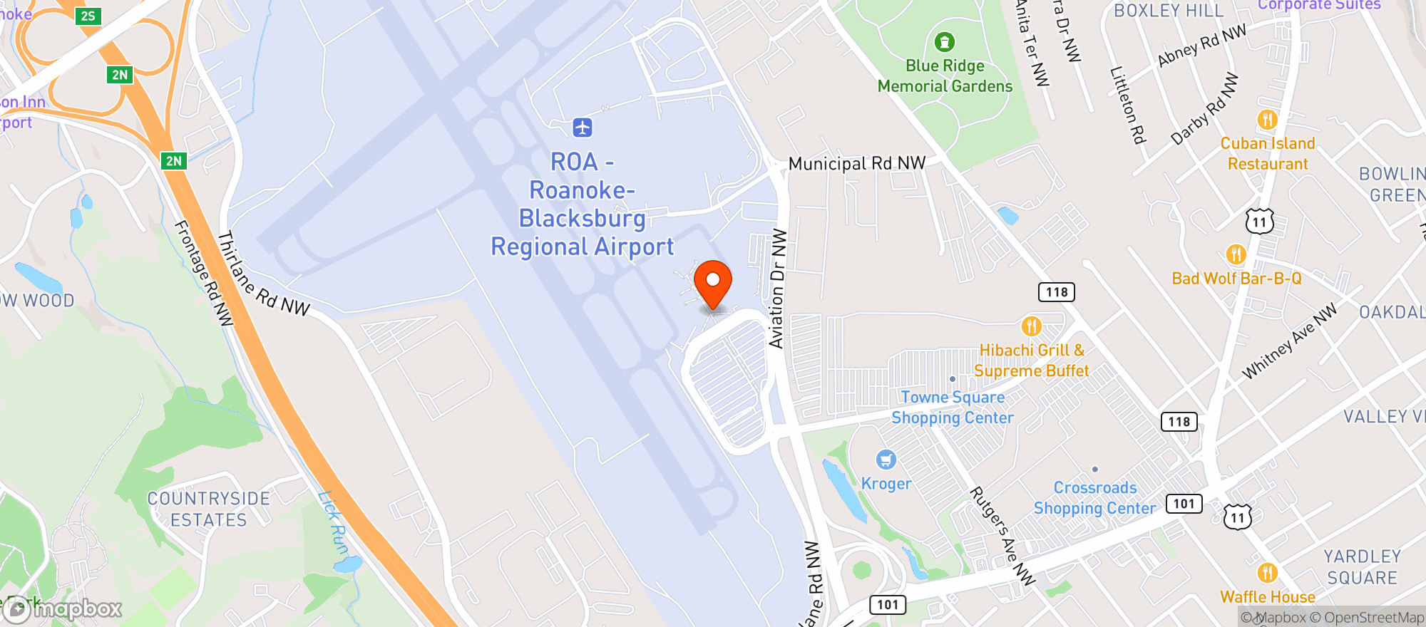 Map showing Air Host Varona