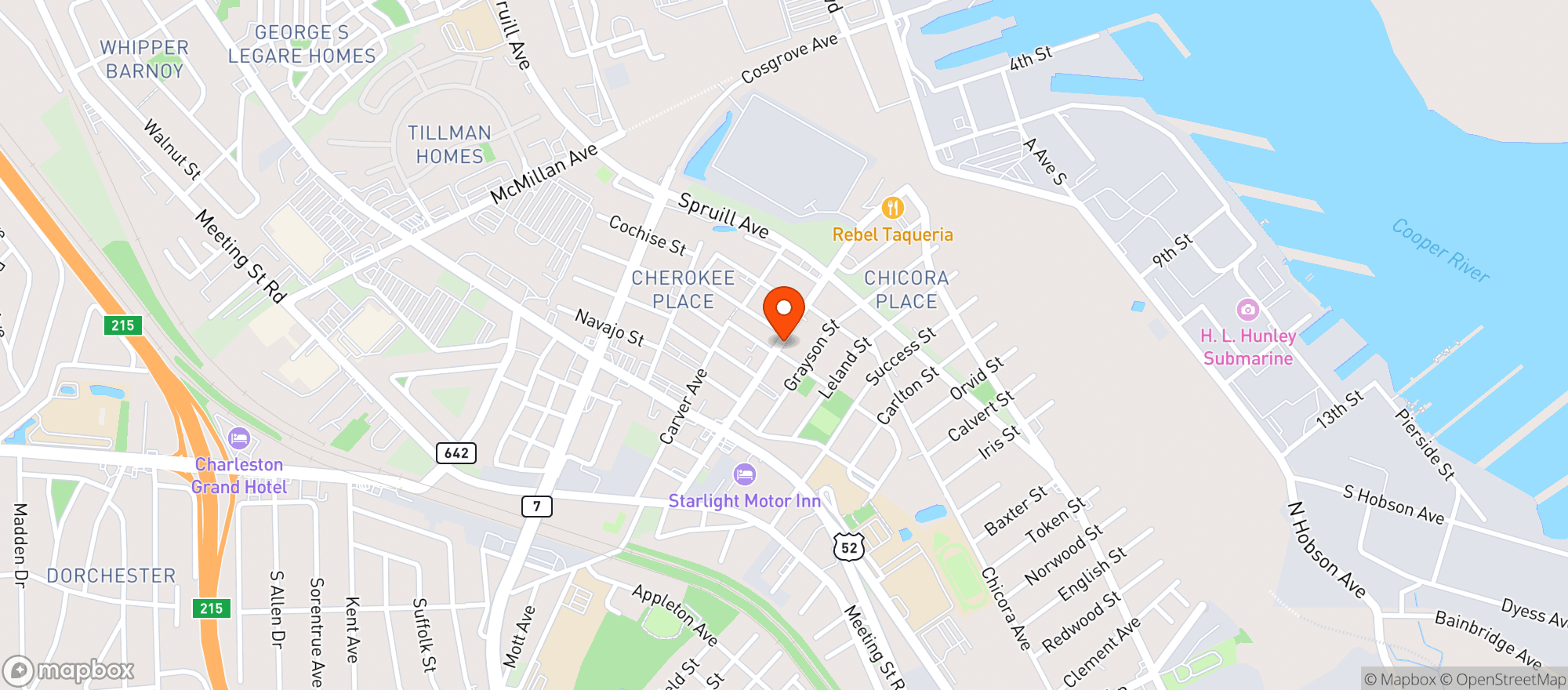 Map showing Bar Weems