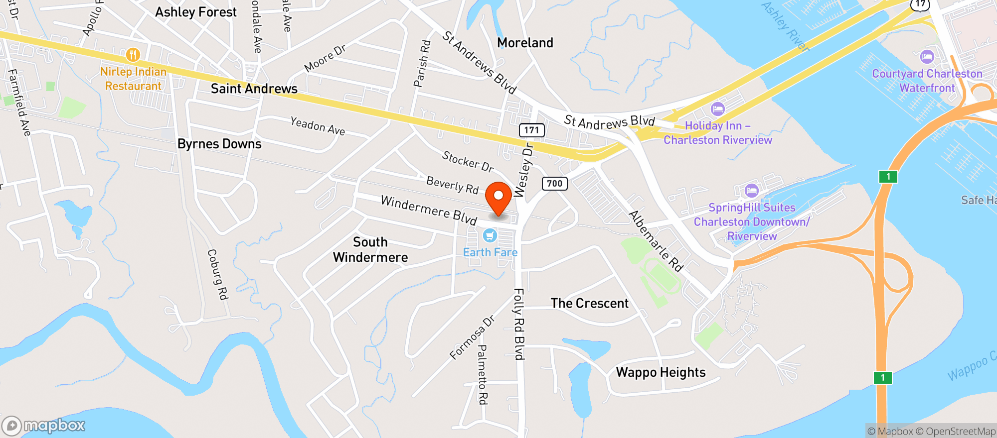 Map showing The Lick At 10 Windermere