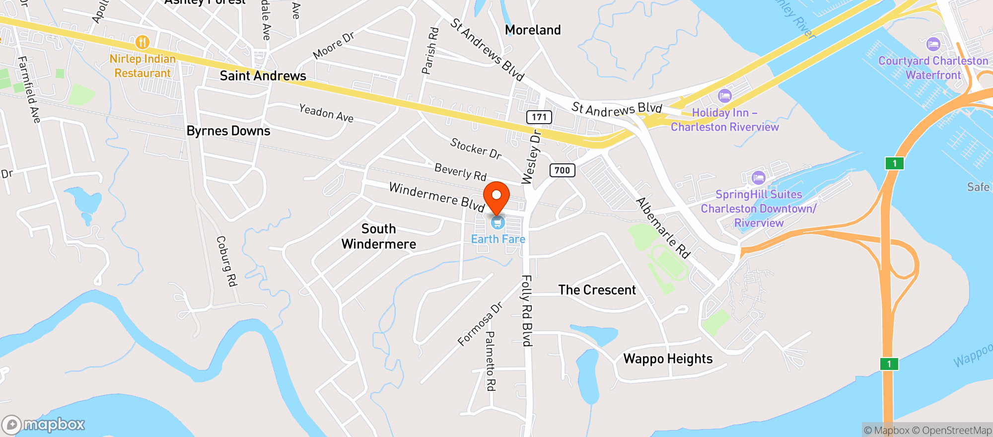 Map showing Earth Fare #200