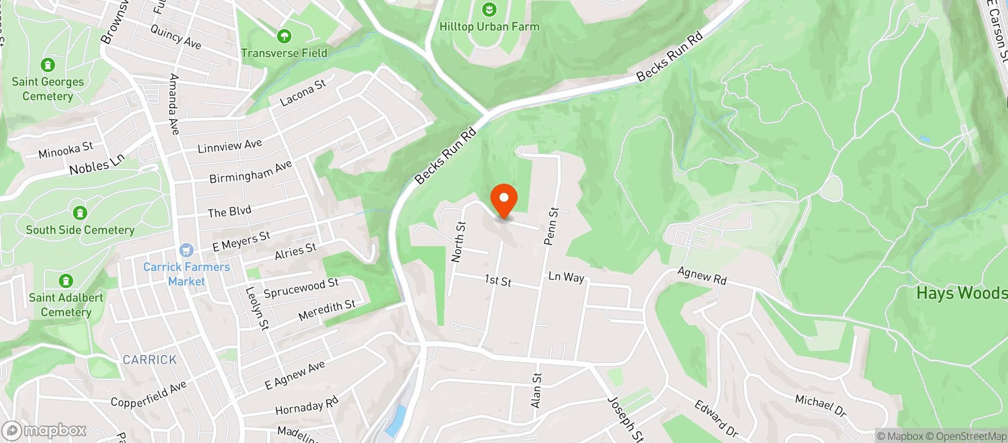 Map showing Carrick Beer 4 Less