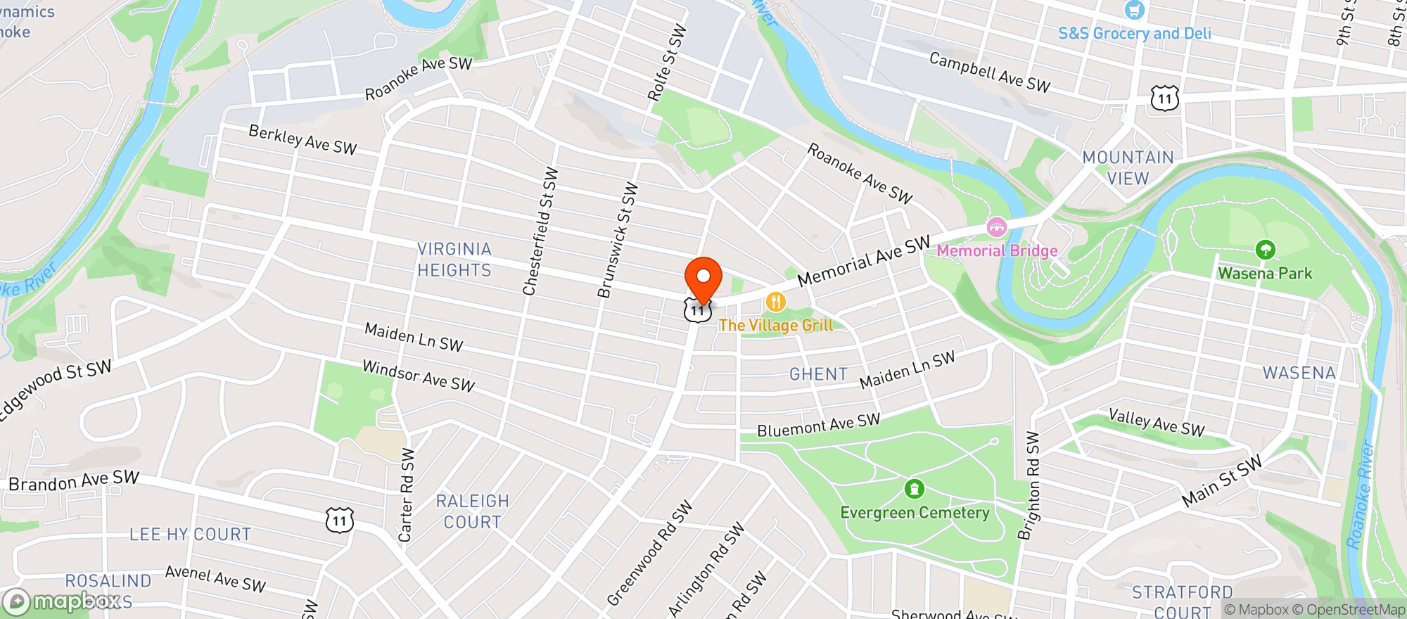 Map showing COMMUNITY INN