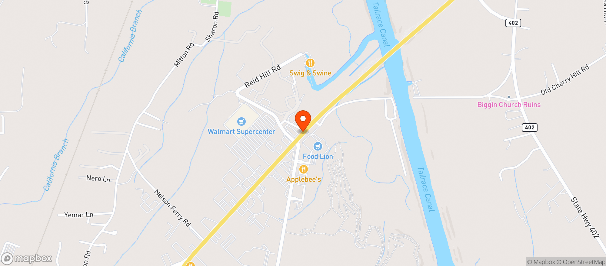 Map showing Food Lion