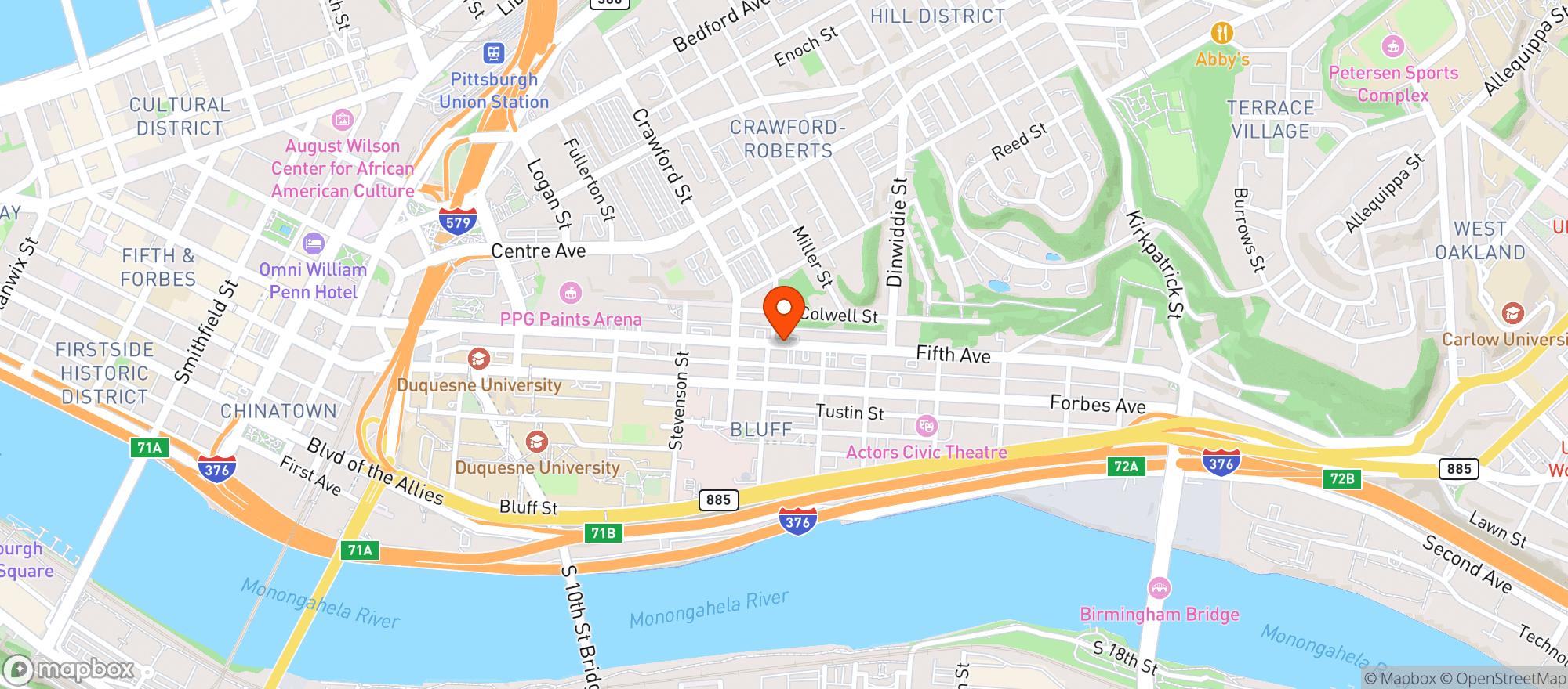 Map showing Sweet Pea