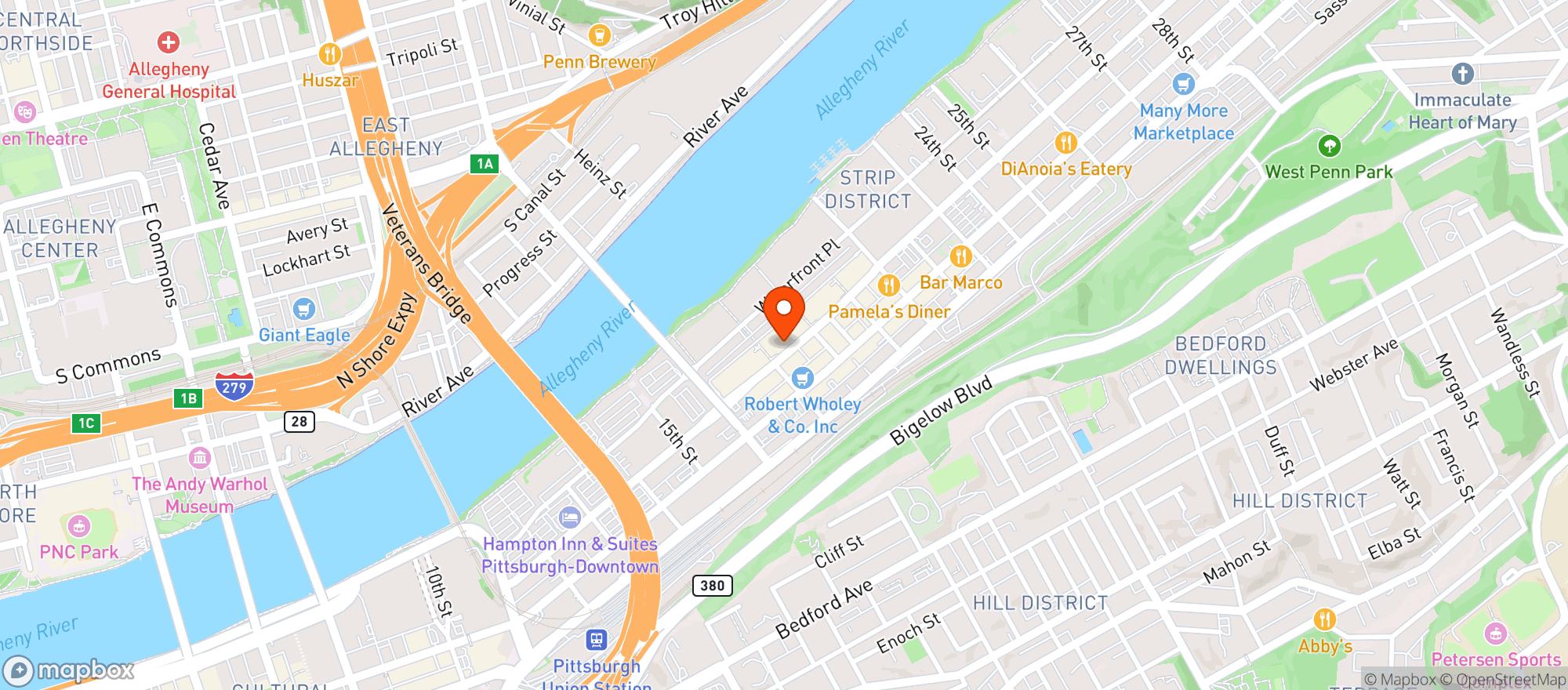 Map showing Puttshack