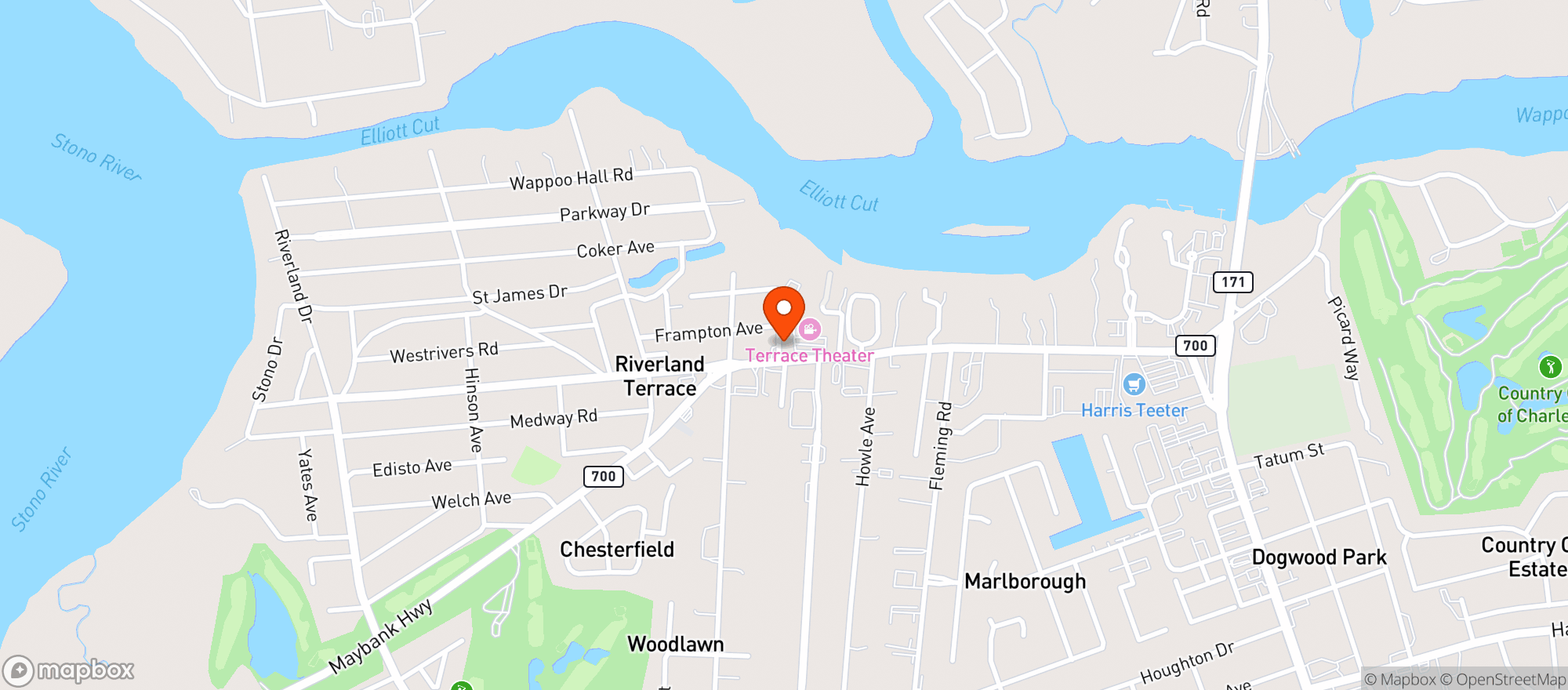 Map showing Maybank Public House