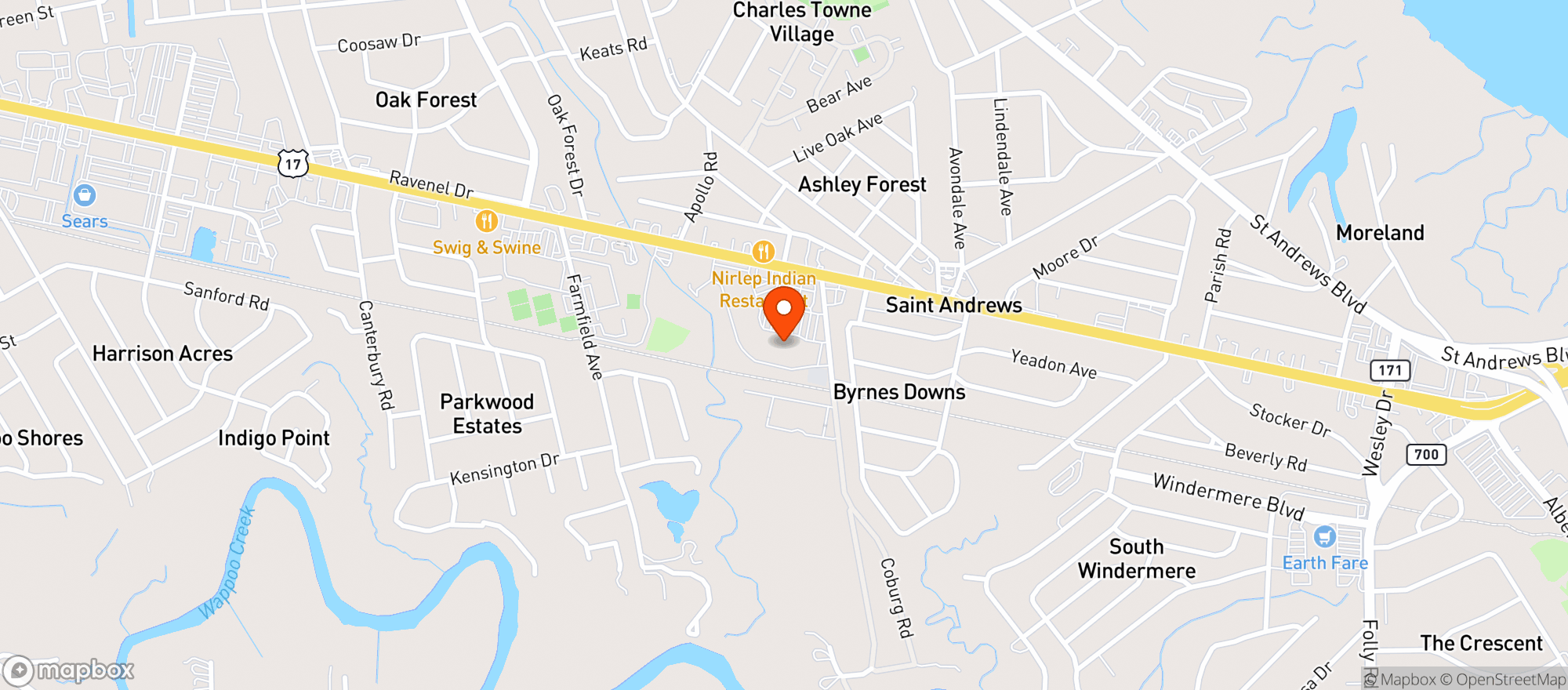 Map showing Gnc