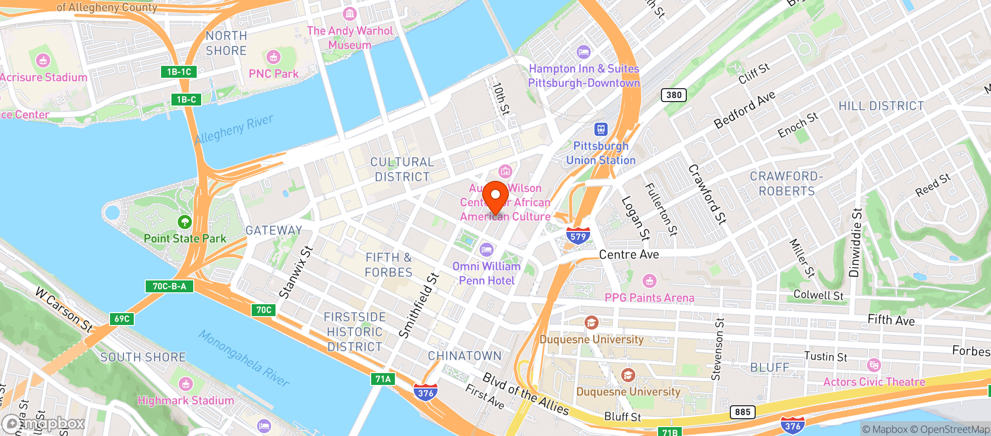 Map showing The Commoner