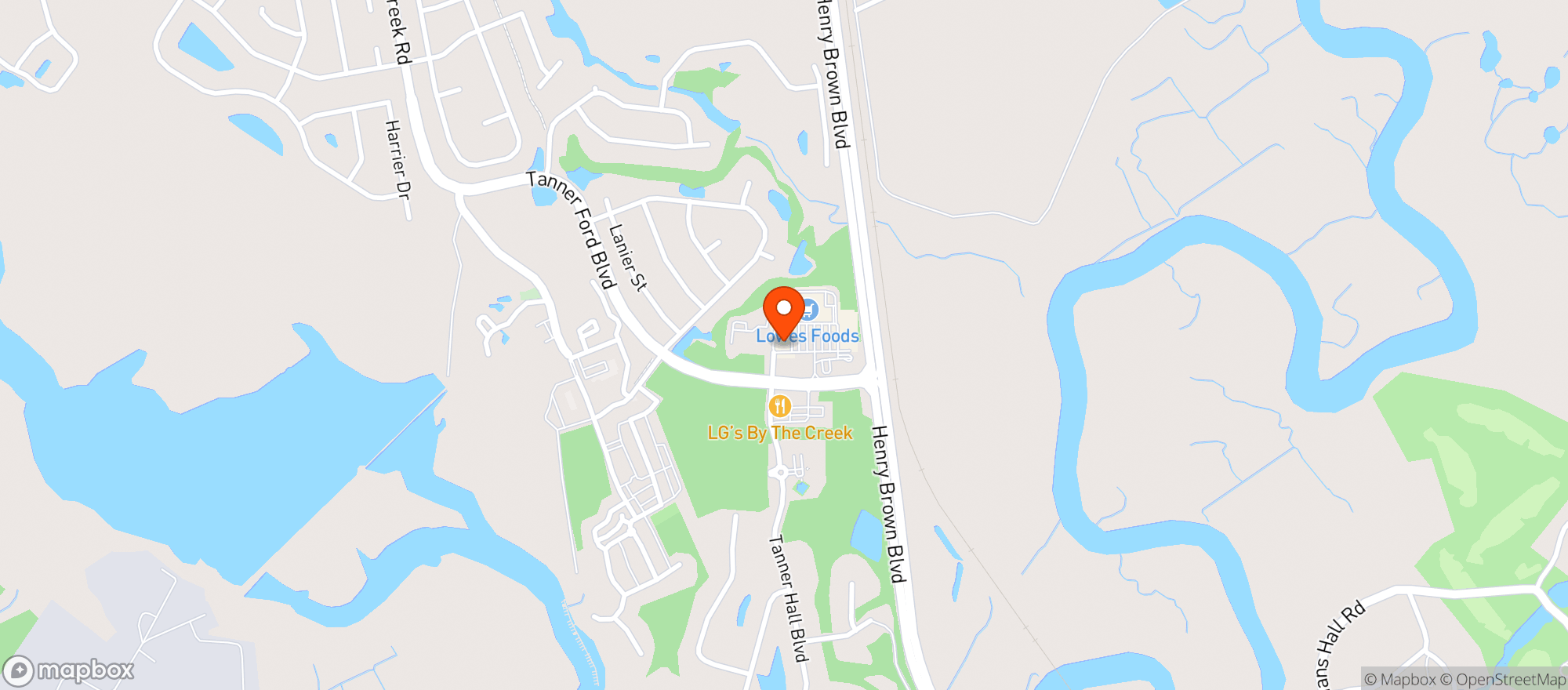 Map showing Lowes Foods #279