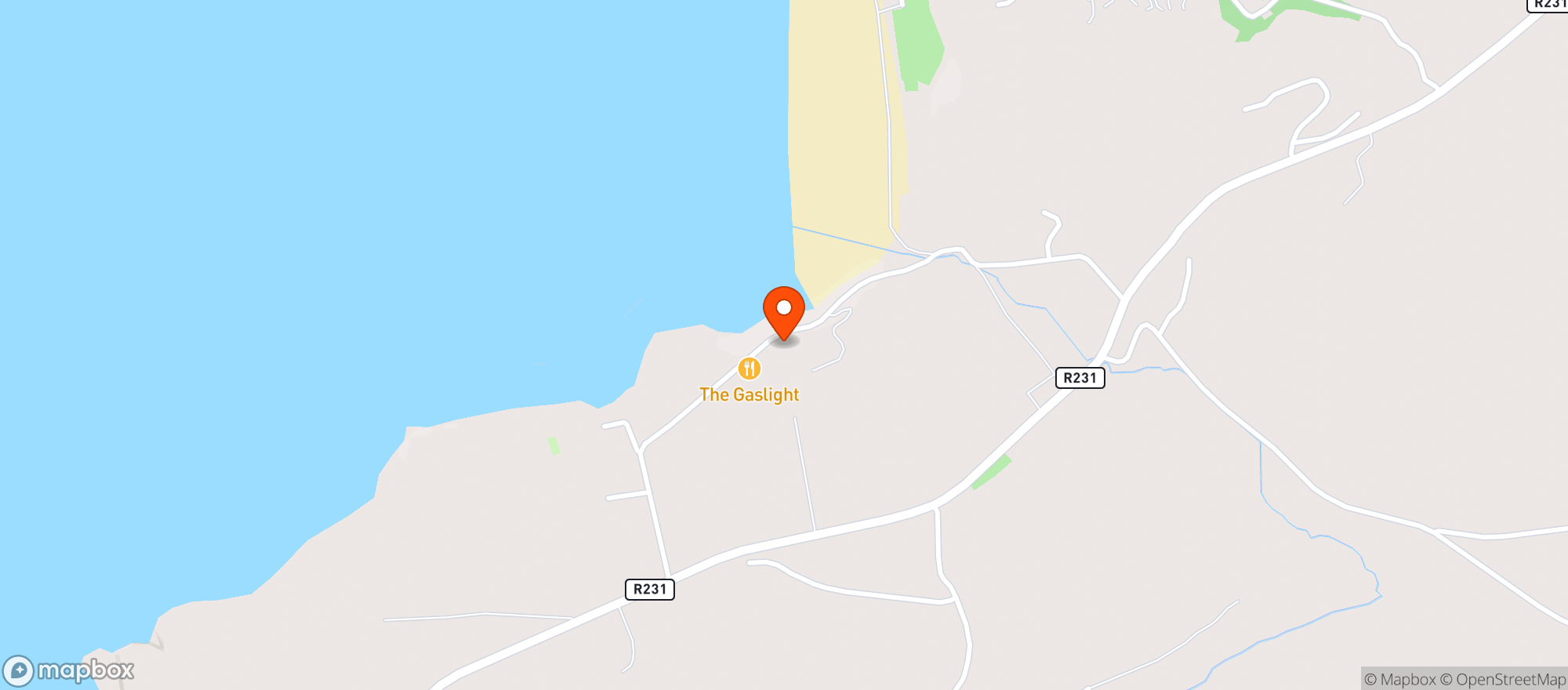 Map showing Smuggler's Creek Inn