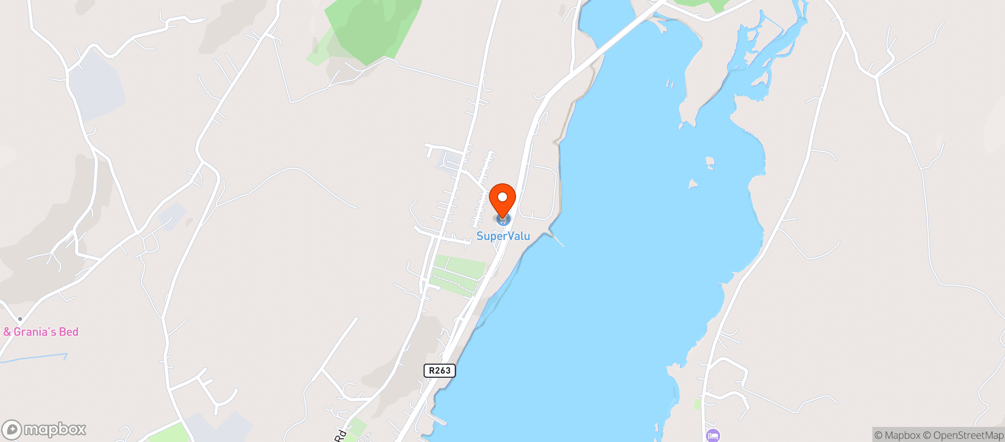 Map showing Supervalu