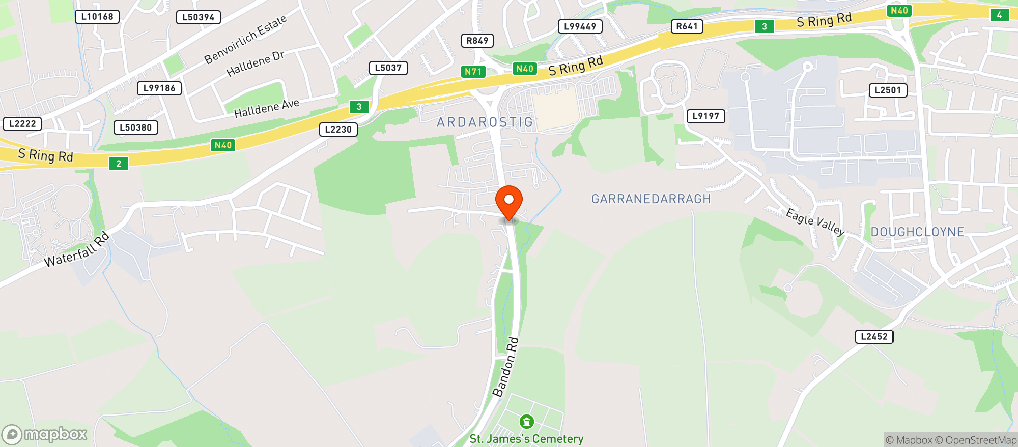 Map showing Dunnes Stores