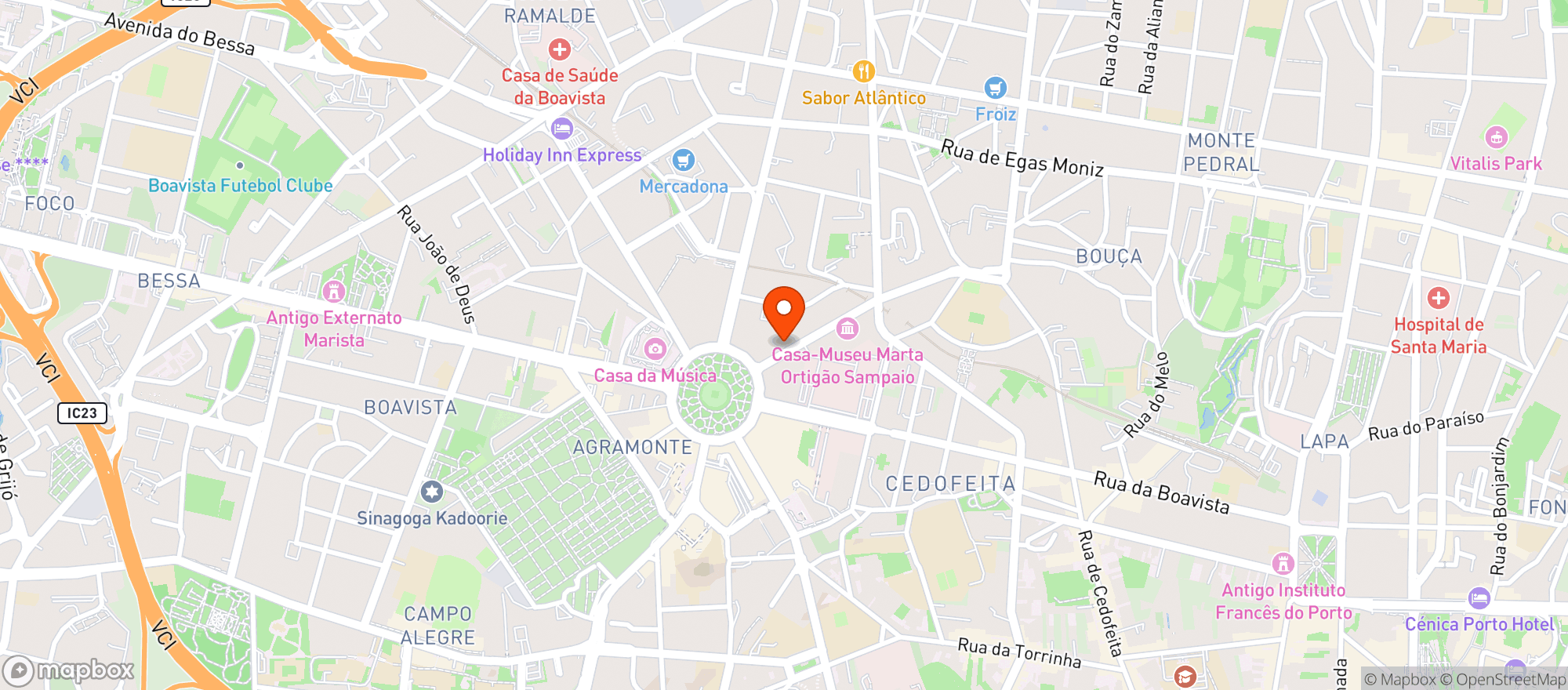 Map showing Pingo Doce