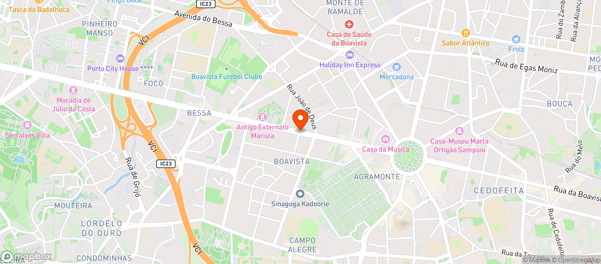 Map showing Pastelaria S. Remo
