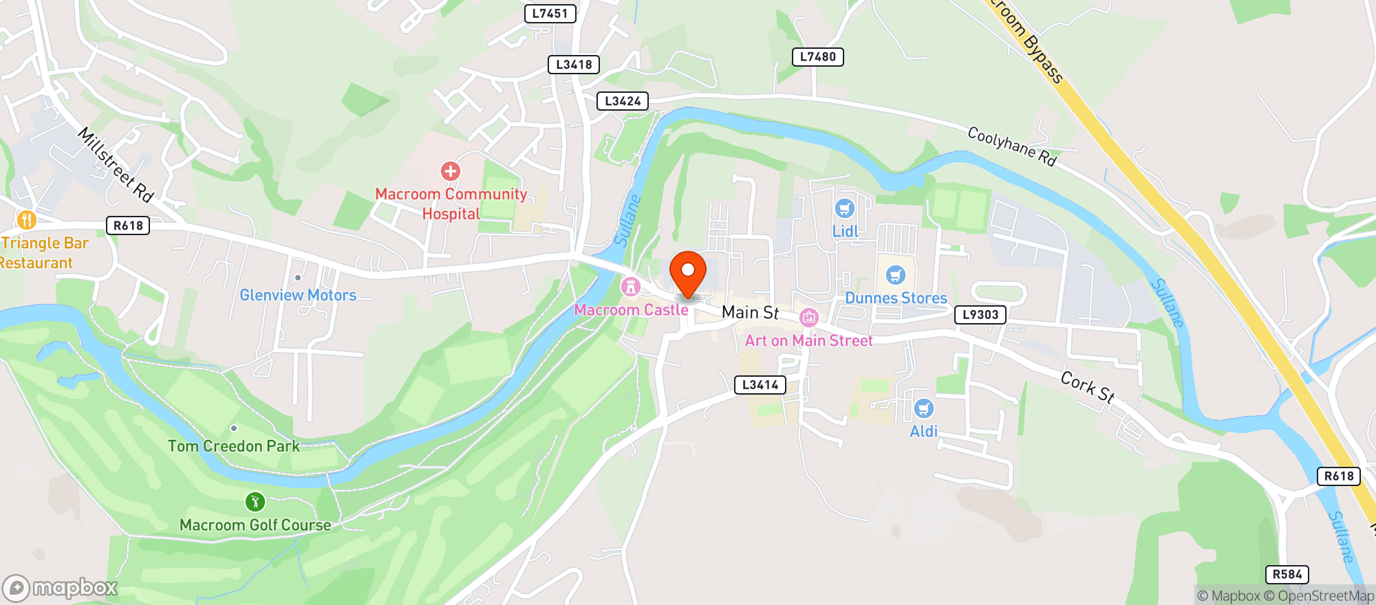 Map showing Dunnes Stores