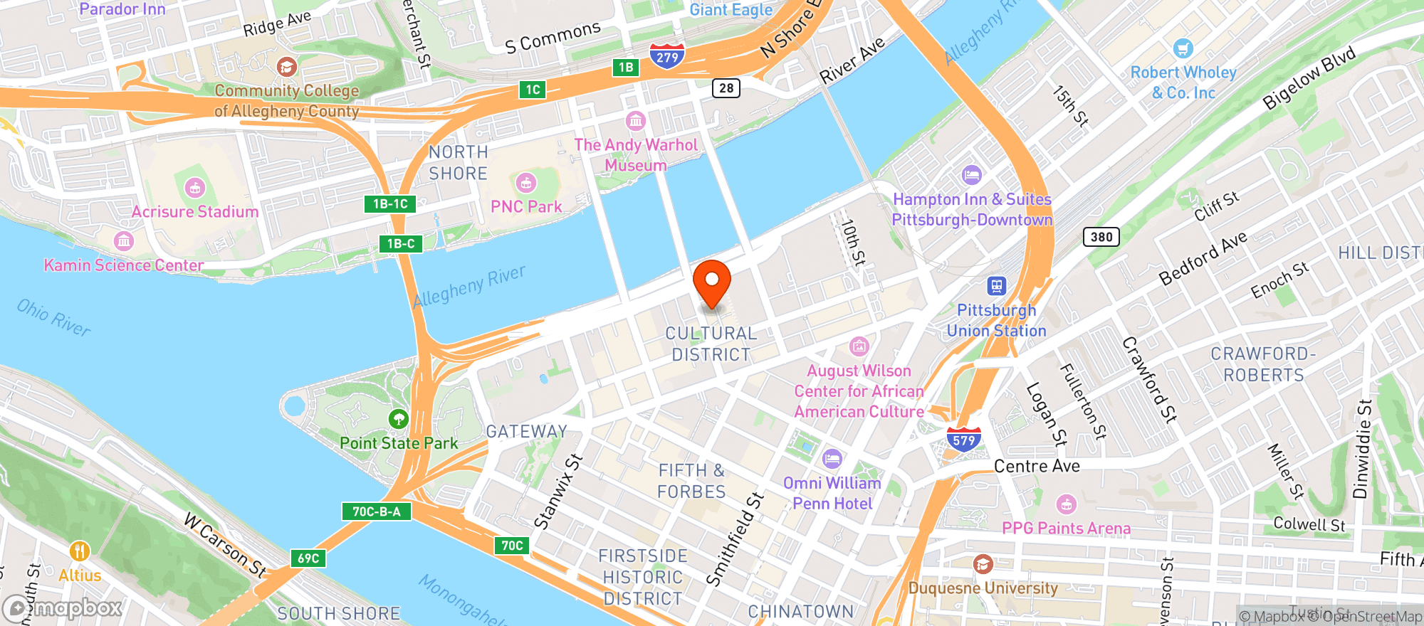 Map showing Howl At The Moon