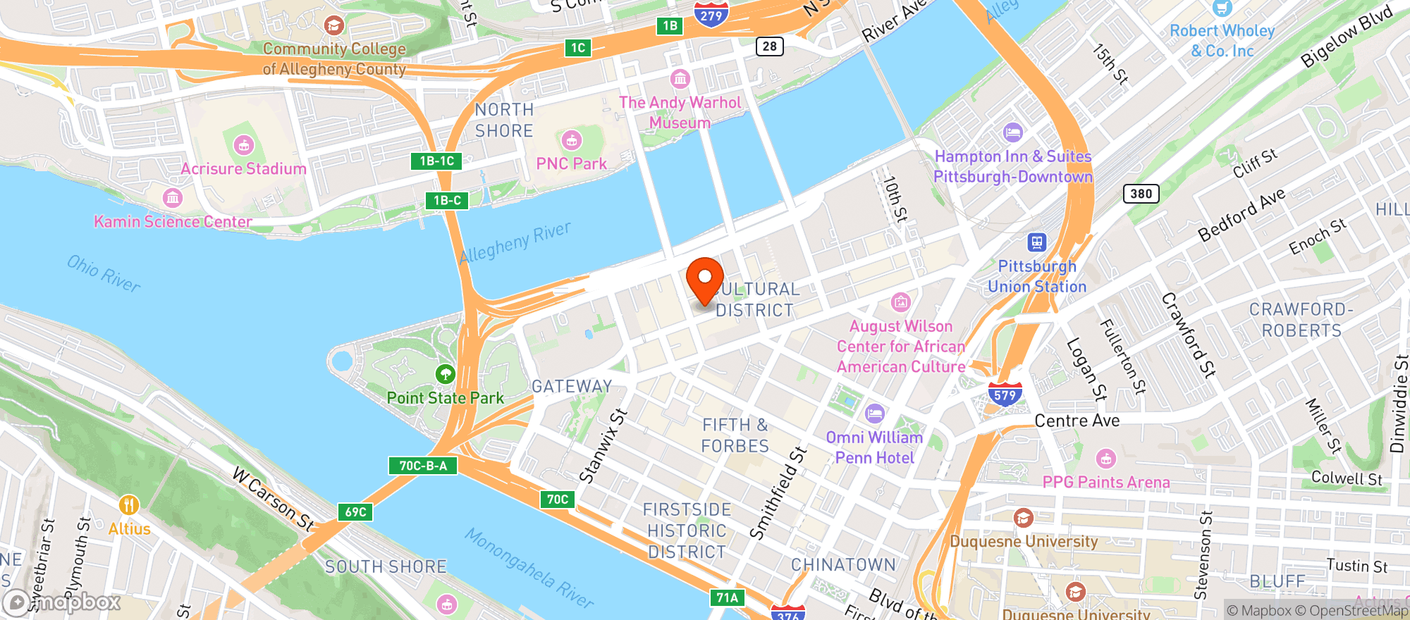 Map showing Con Alma
