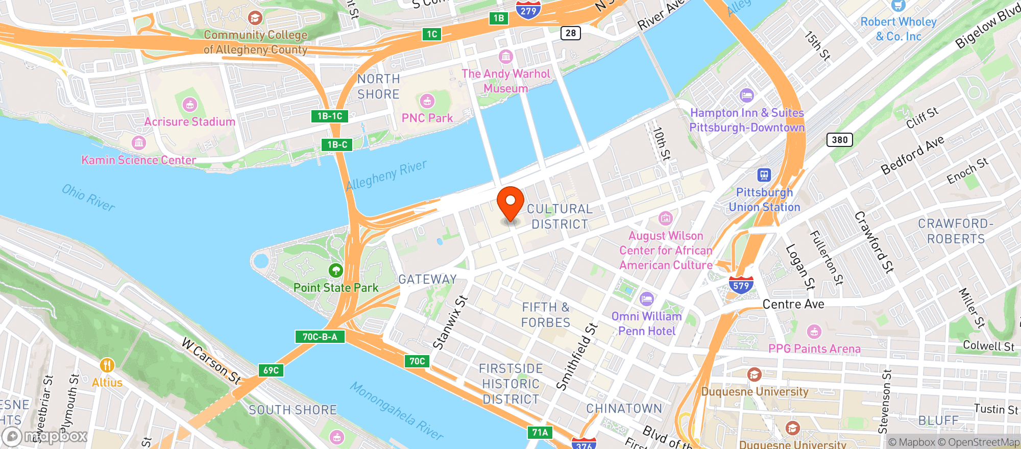 Map showing Olive Or Twist