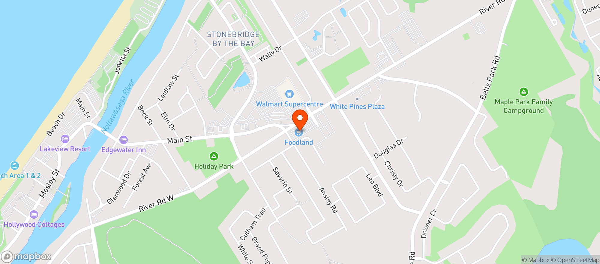 Map showing Foodland 6759