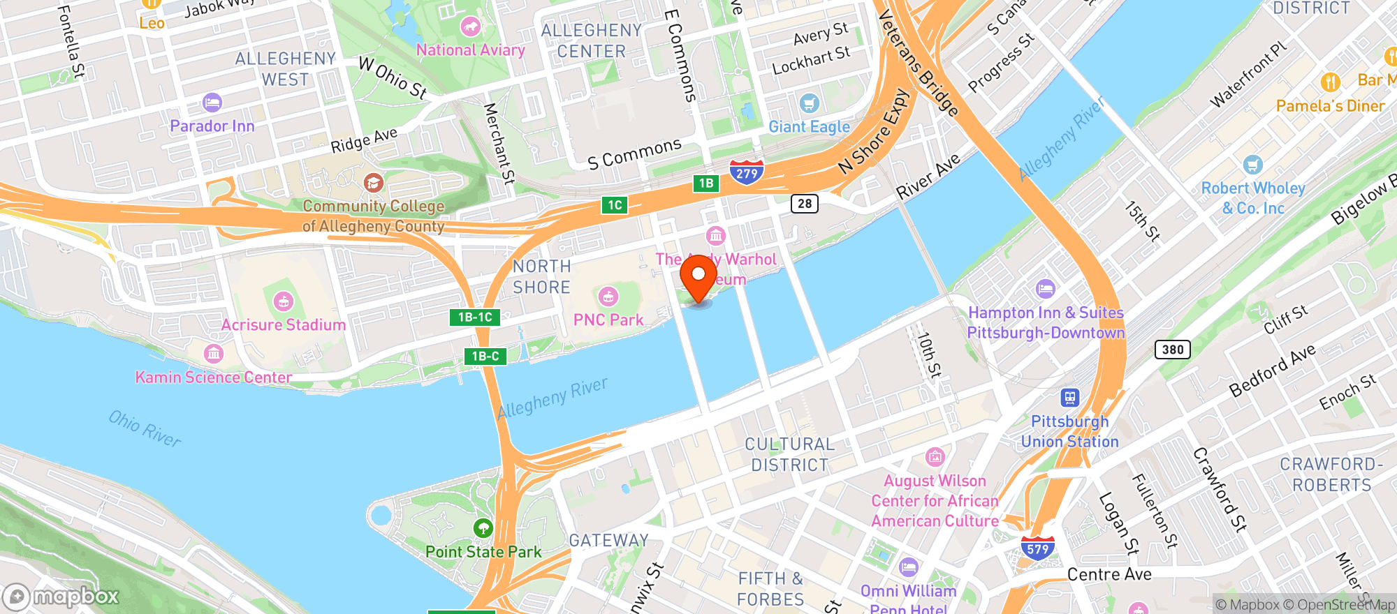 Map showing Bg Brewing @ Shore Thing