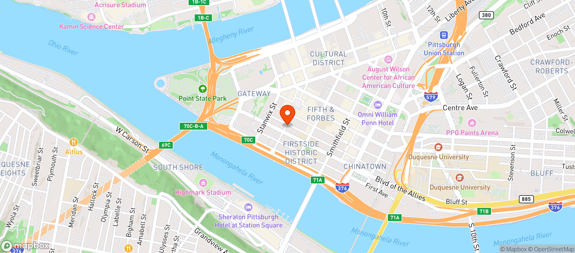Map showing Fuel & Fuddle