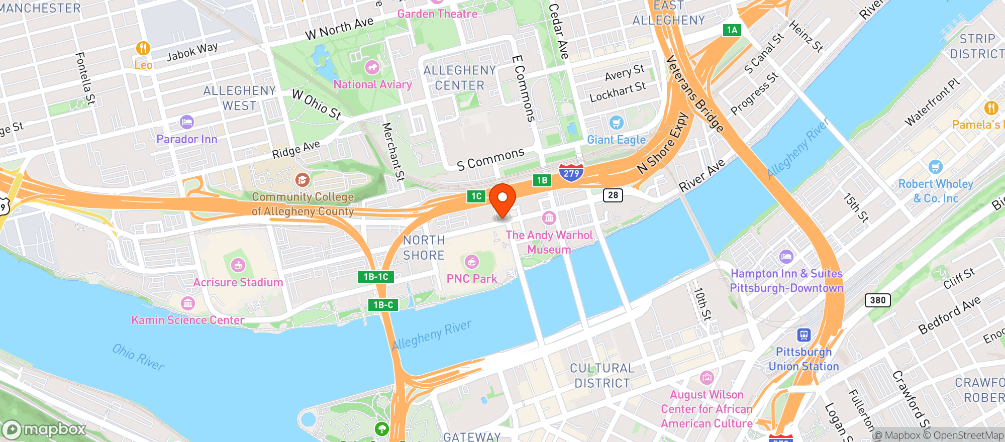 Map showing Soho