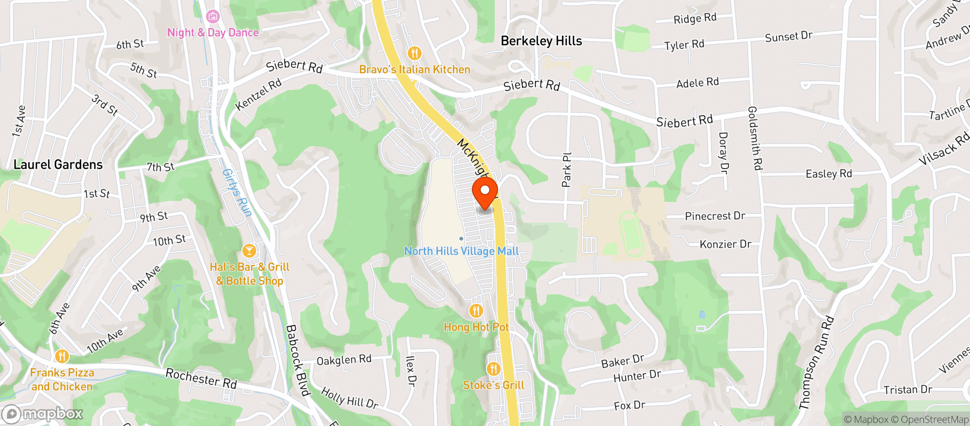 Map showing WEST SIDE BEV. SHARON