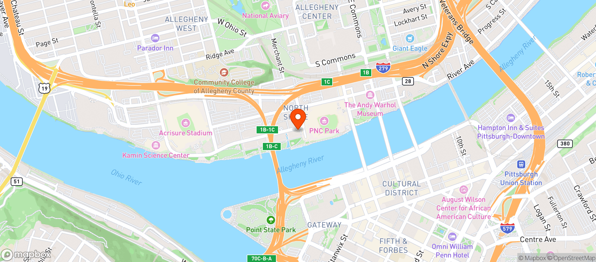Map showing Mcfaddens