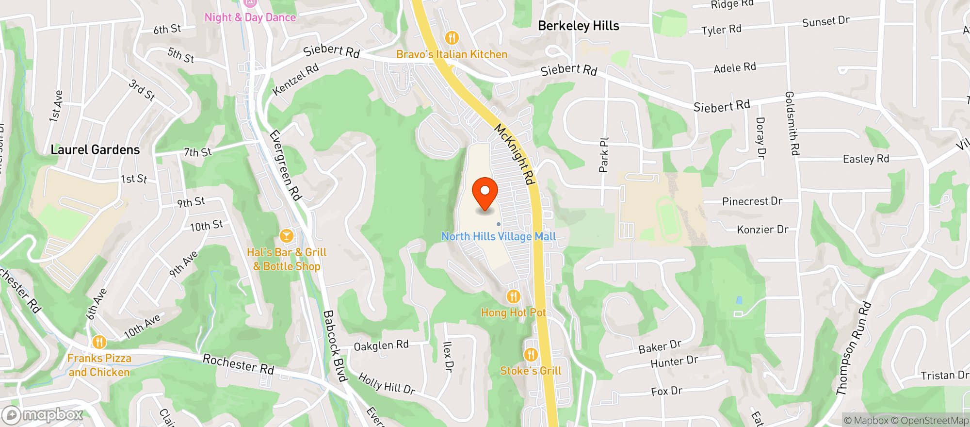 Map showing Target