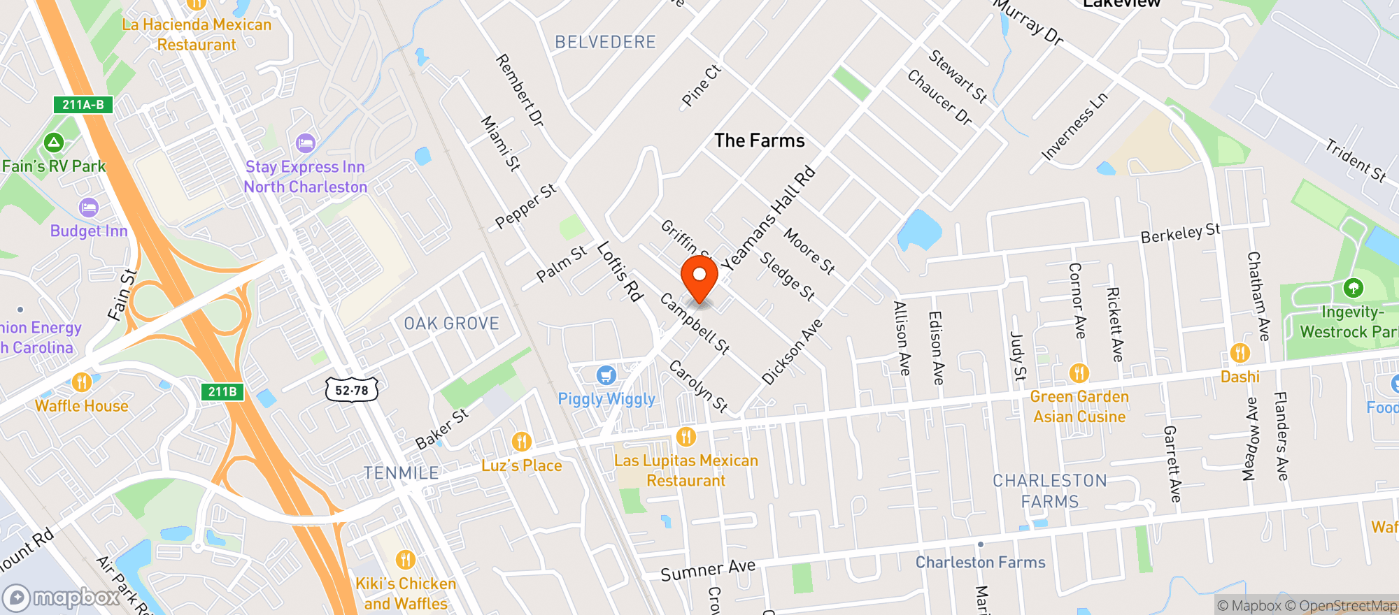 Map showing Kwik Fill #24