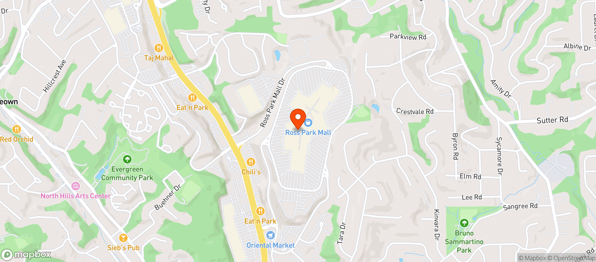 Map showing Gnc