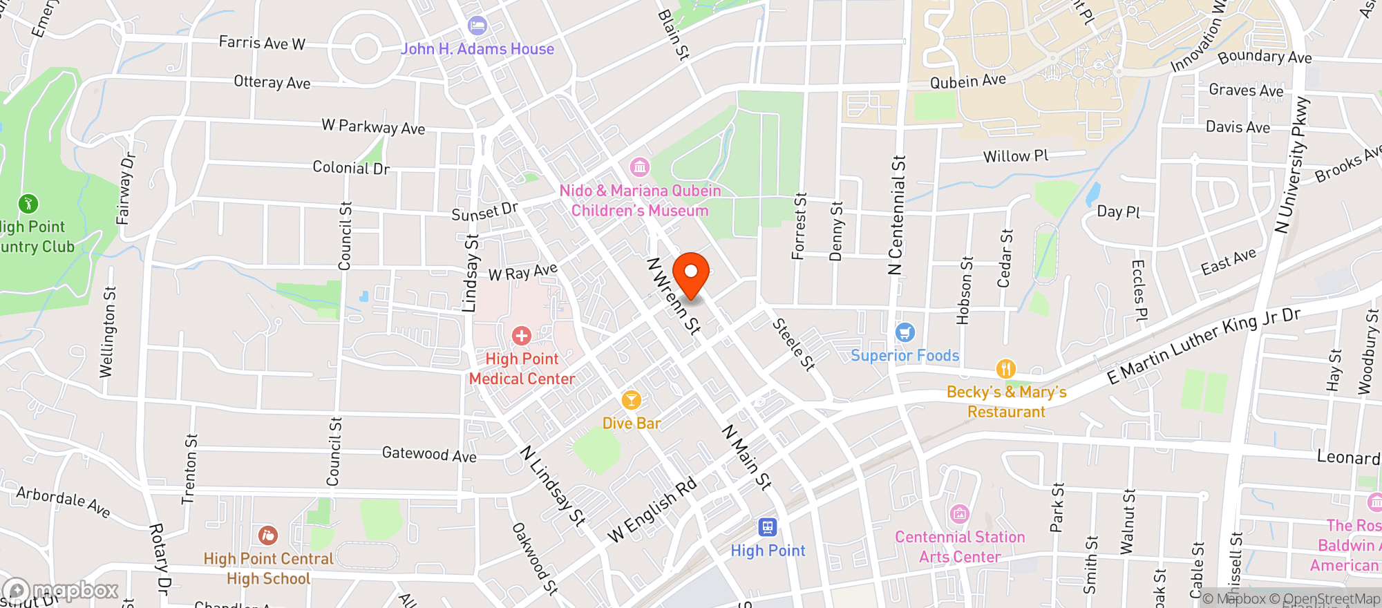 Map showing Nomad Wine Works