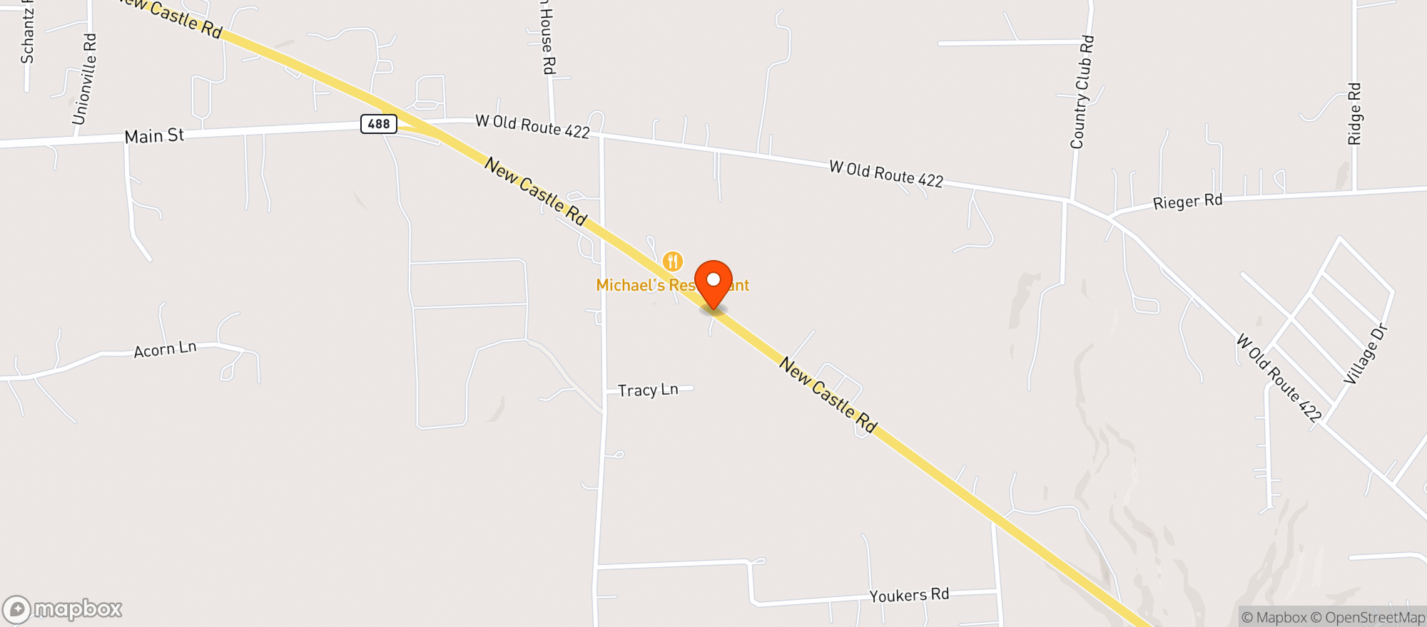 Map showing Cases Beer Dist