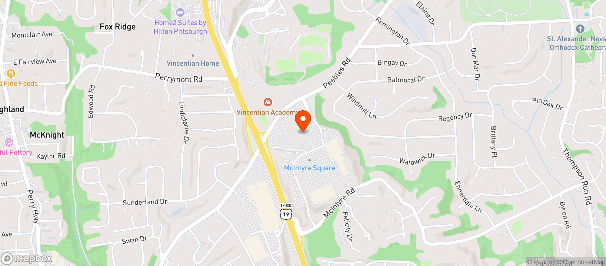 Map showing Giant Eagle