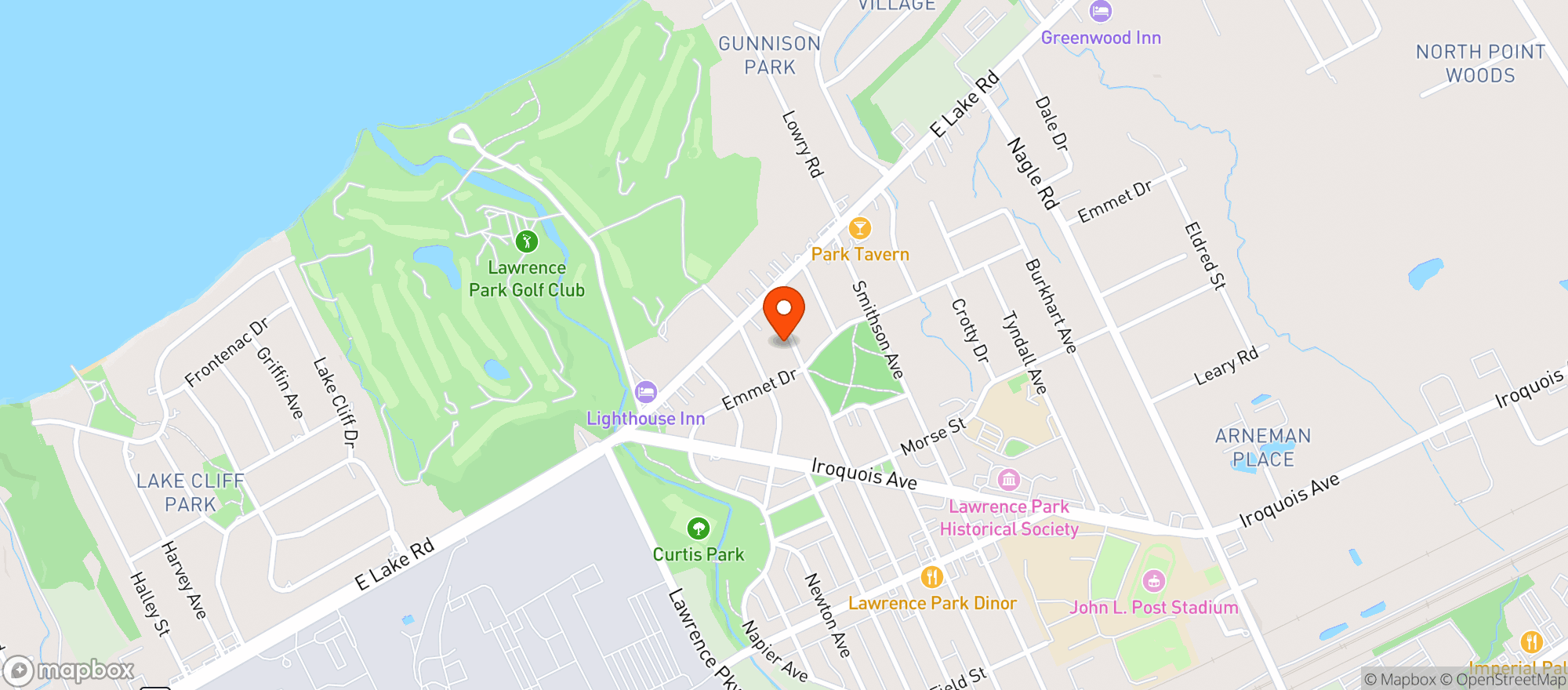 Map showing Elbow Tree Park