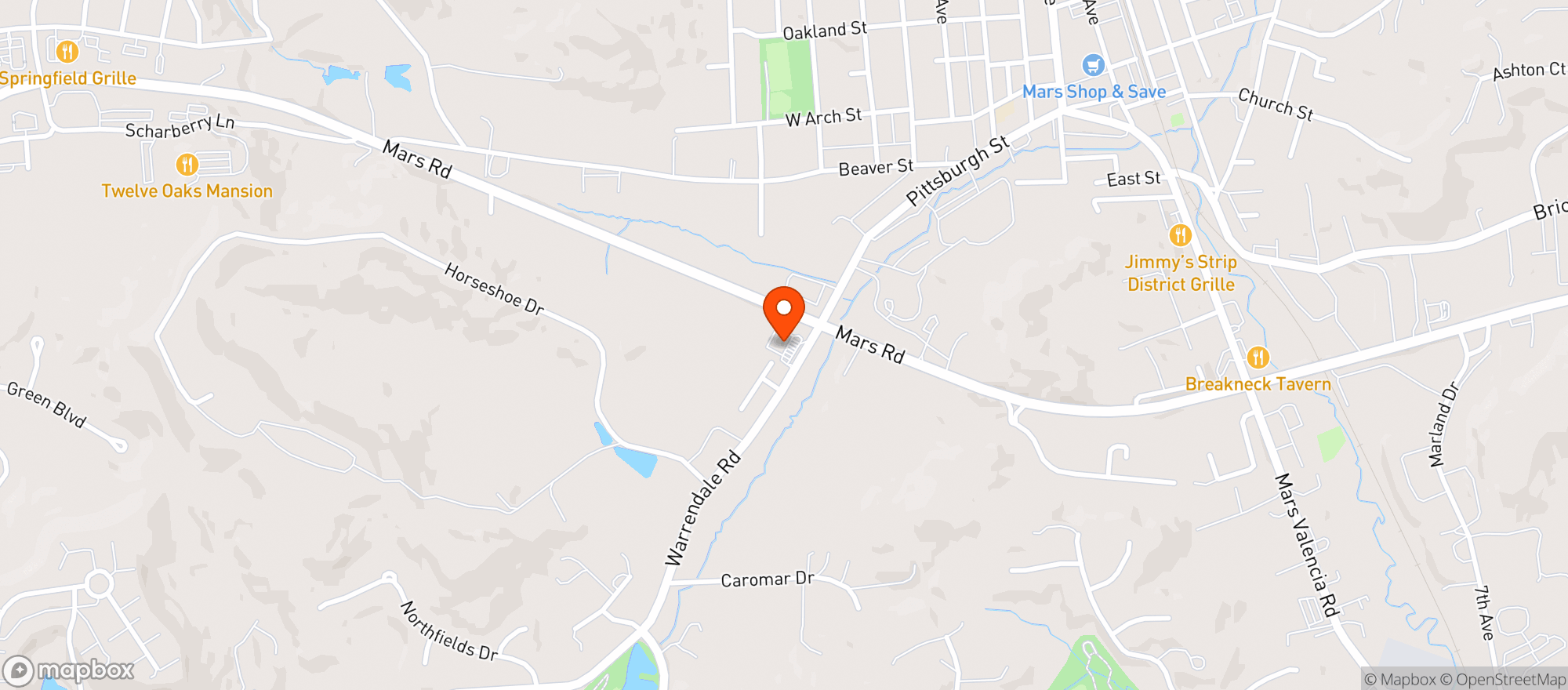 Map showing Get Go #3305