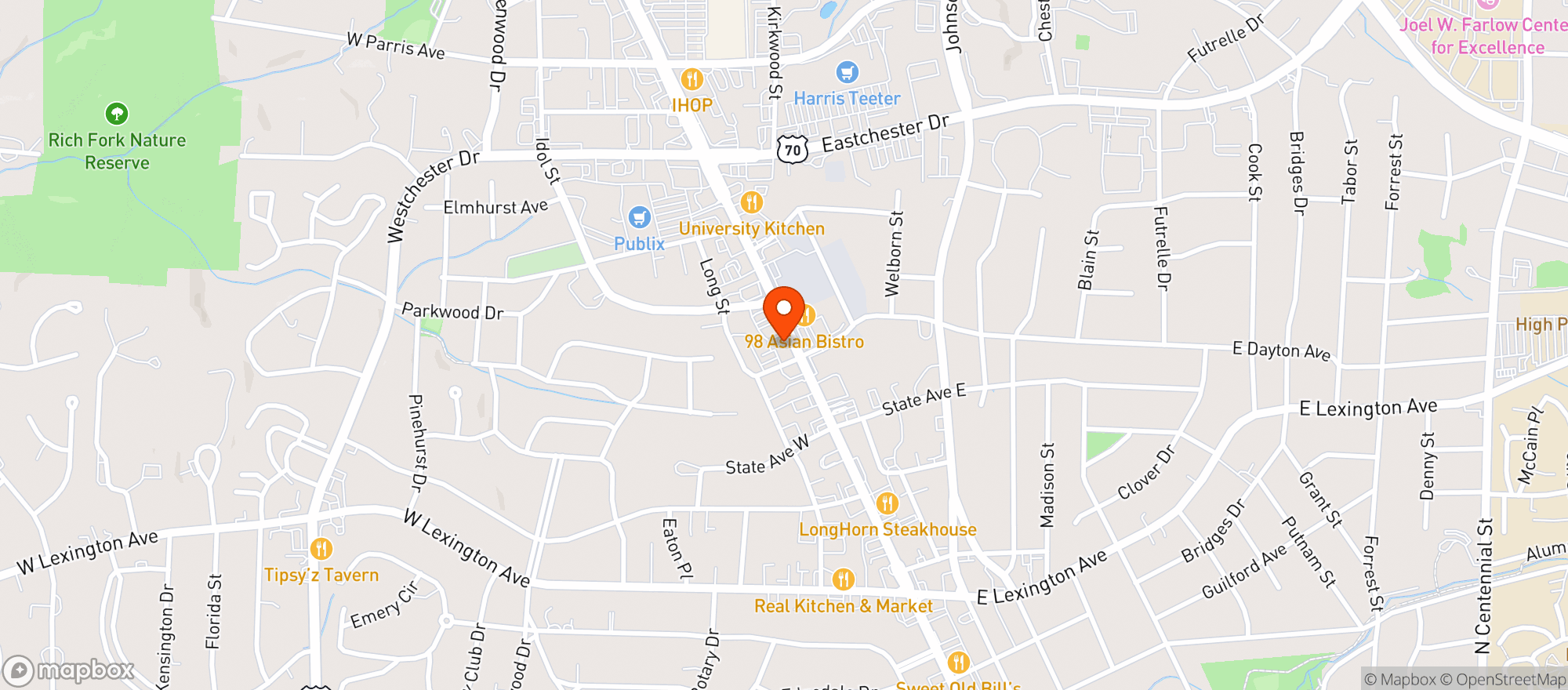 Map showing Brewers Kettle (high Point)