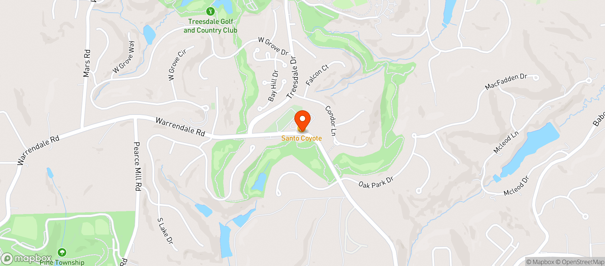 Map showing Beer Towne