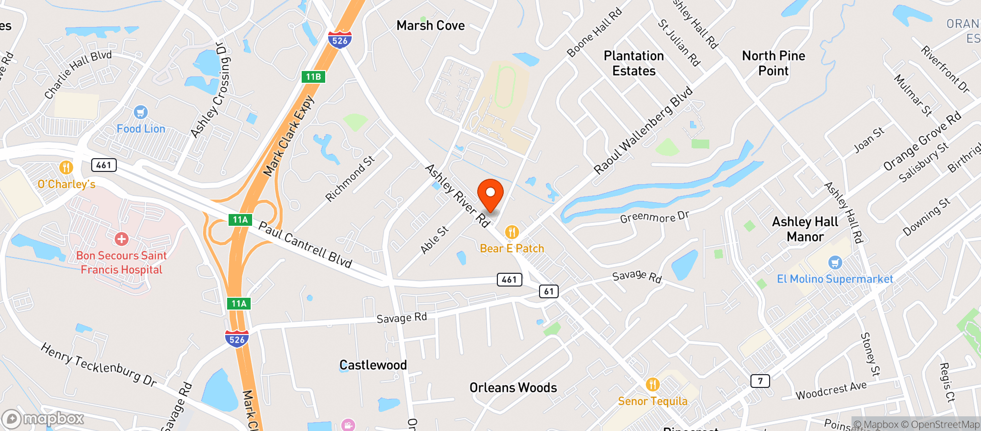 Map showing Kwik Stop Fuel - Hwy 61 (chs)