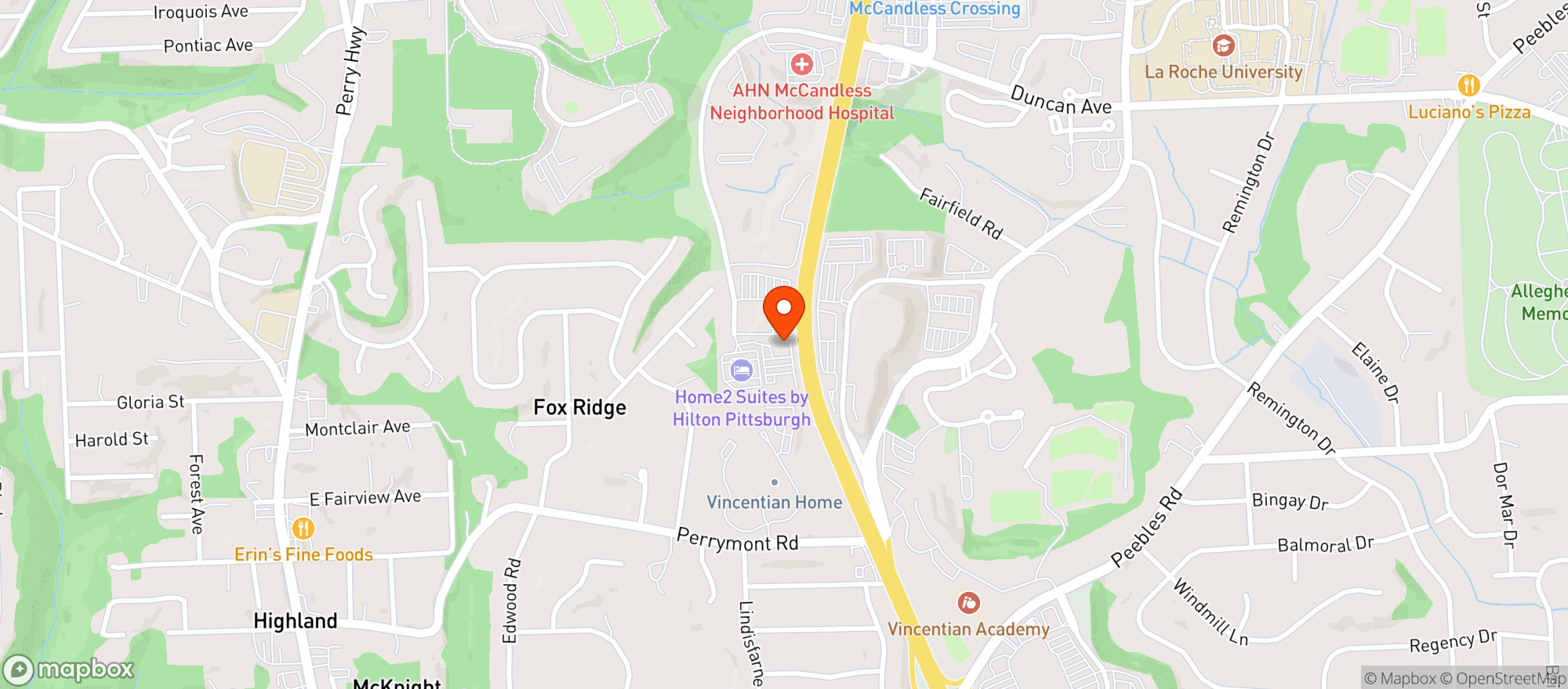 Map showing Texas Roadhouse