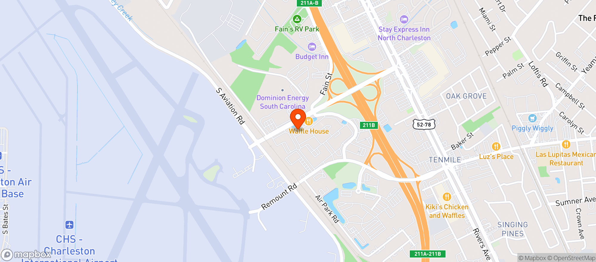 Map showing Circle K #2723884 (chs)