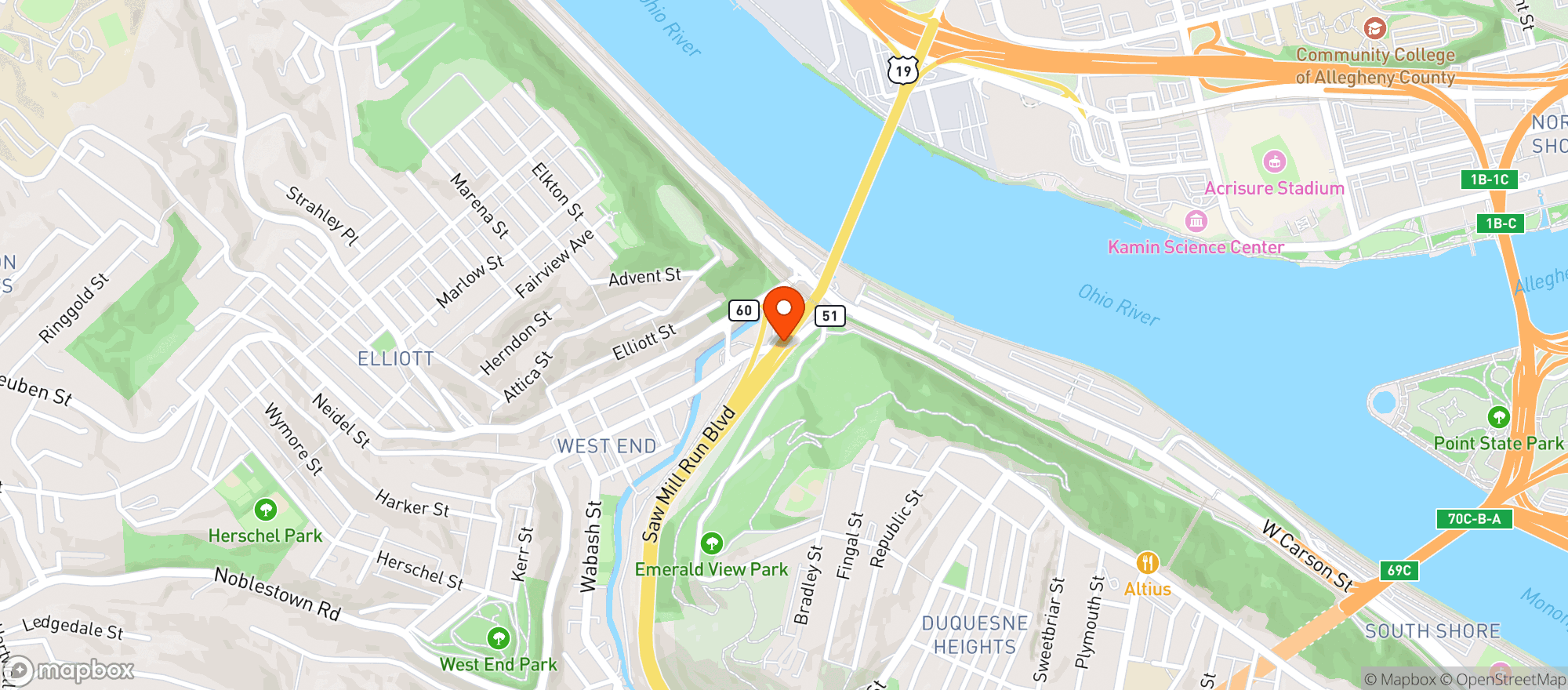 Map showing East Street Beer