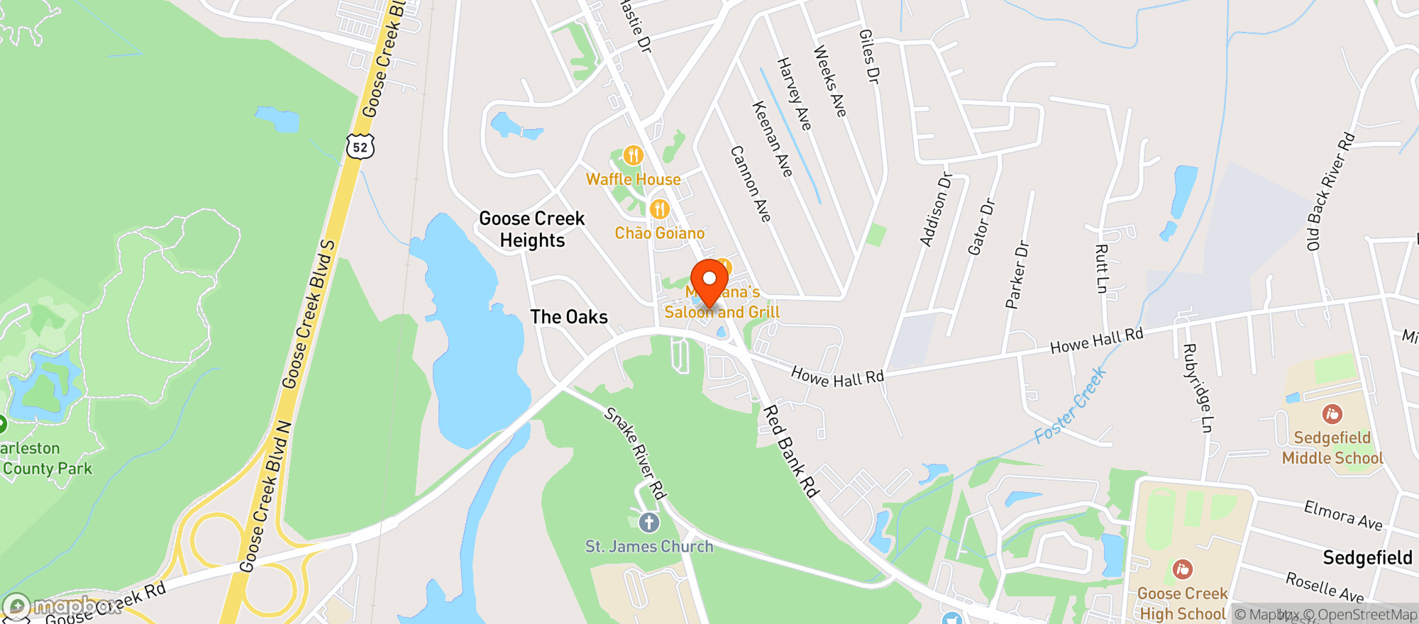 Map showing Parkers #74 (Chs)