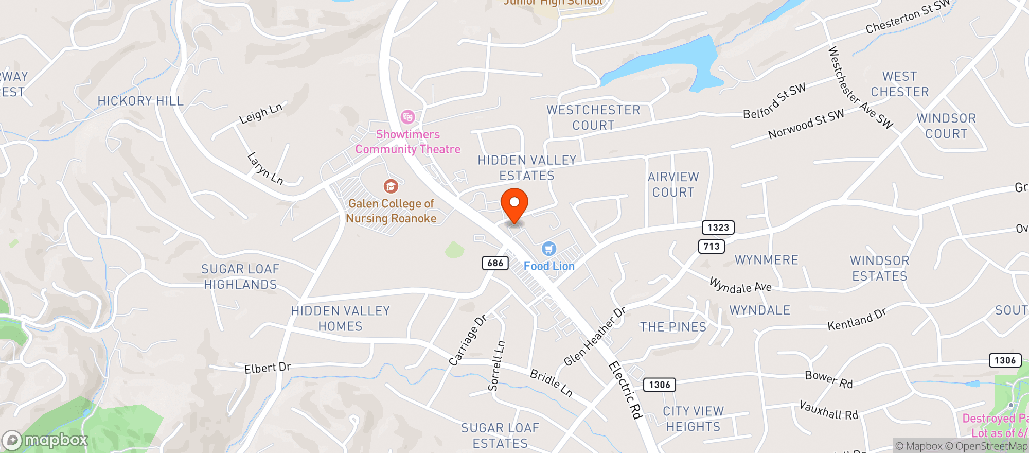Map showing Ichiban Japanese Steak Ho