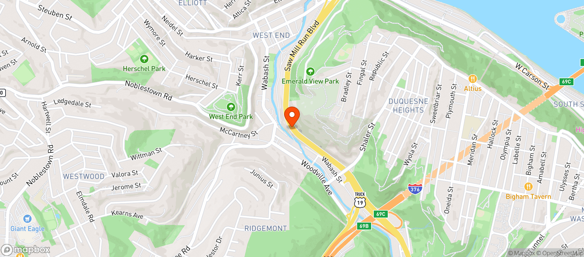 Map showing Shop N Save Heidelberg