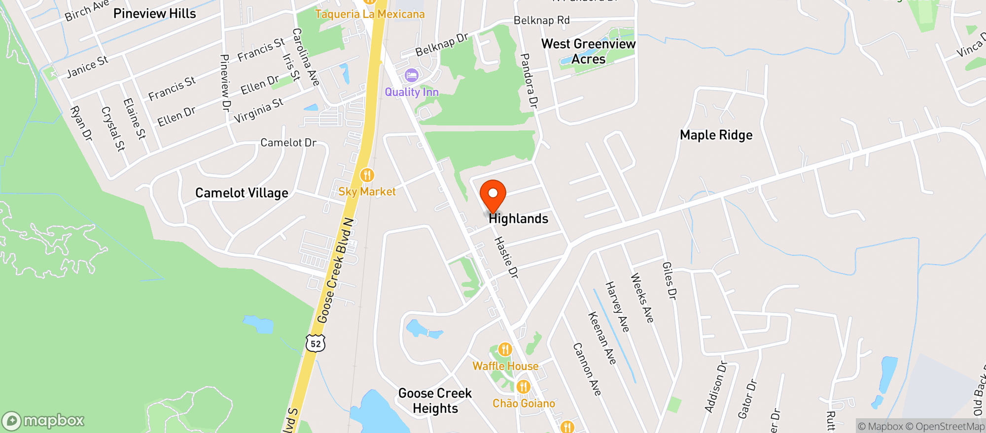 Map showing Beer Man - crafty beer works