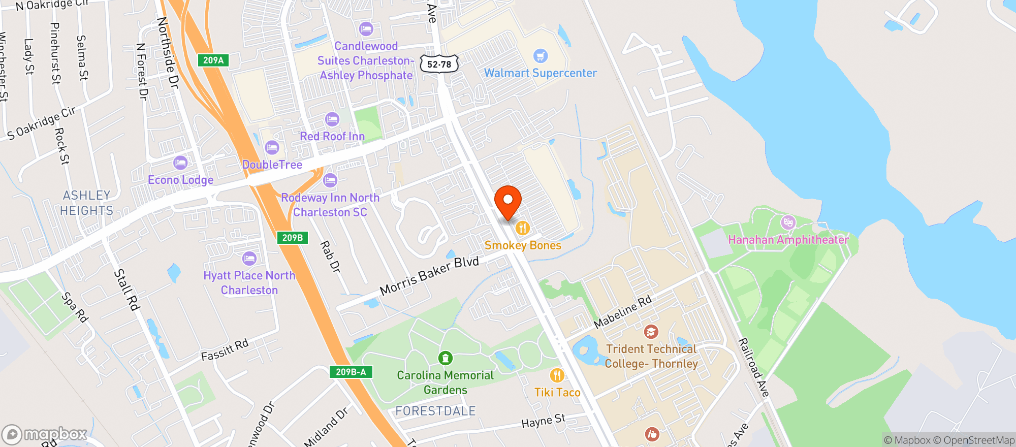 Map showing Target